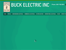 Tablet Screenshot of buckelectric.com
